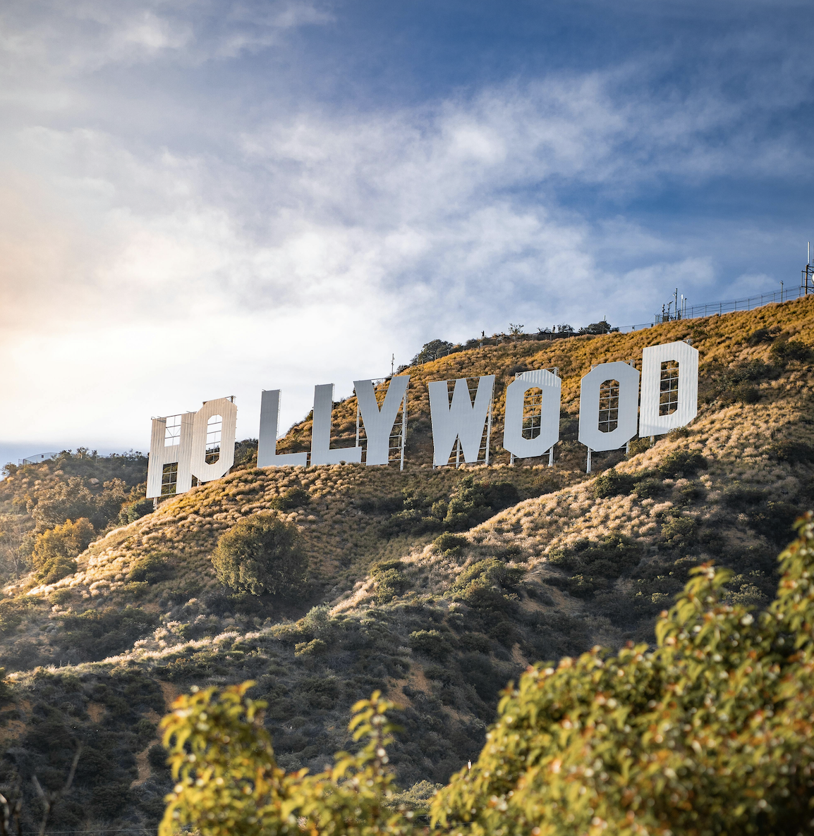 The Hollywood Hills overlooking Los Angeles.
